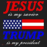 Jesus Savior Trump President Women's Sweatshirt thumb 2