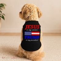 Jesus Savior Trump President Doggie Tank thumb 2