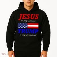 Jesus Savior Trump President Hoodie thumb 2