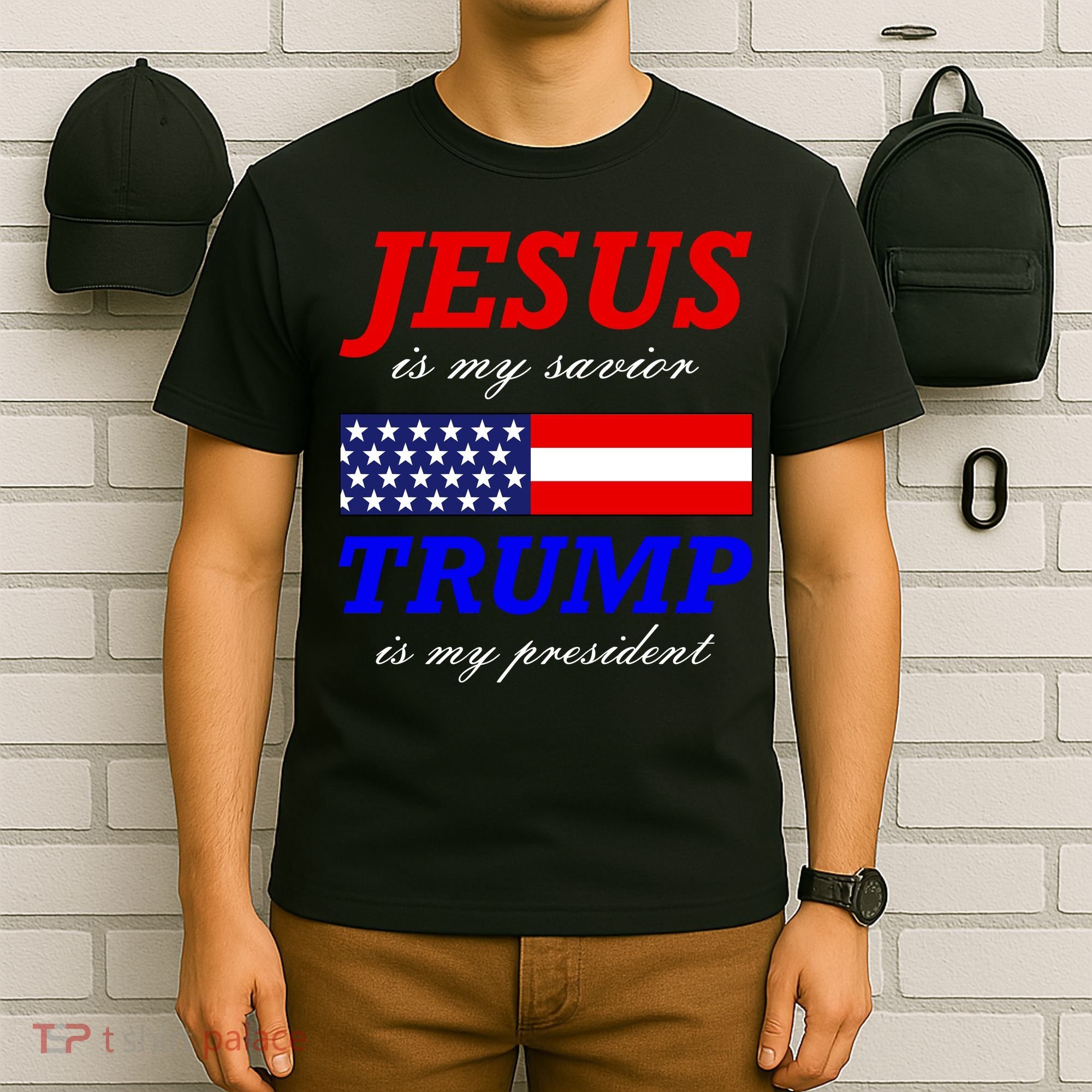 Jesus Savior Trump President T-Shirt
