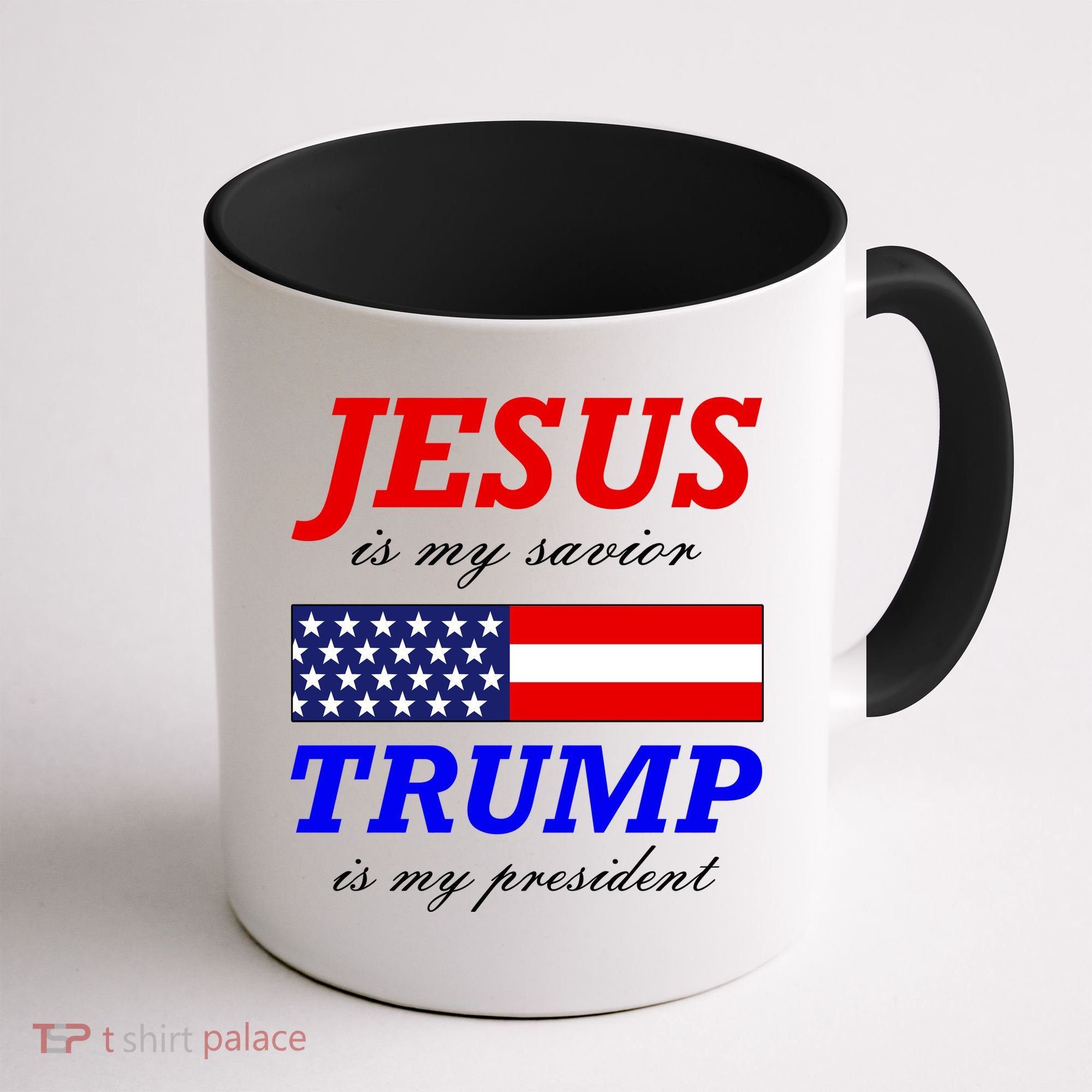 Jesus Savior Trump President Coffee Mug