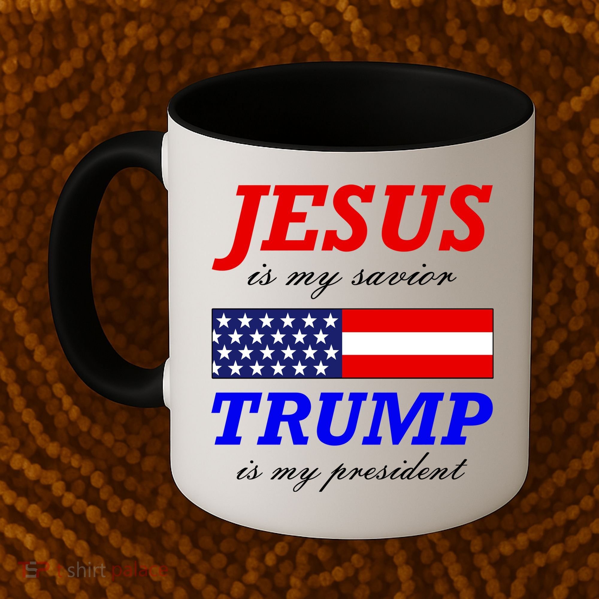 Jesus Savior Trump President Coffee Mug