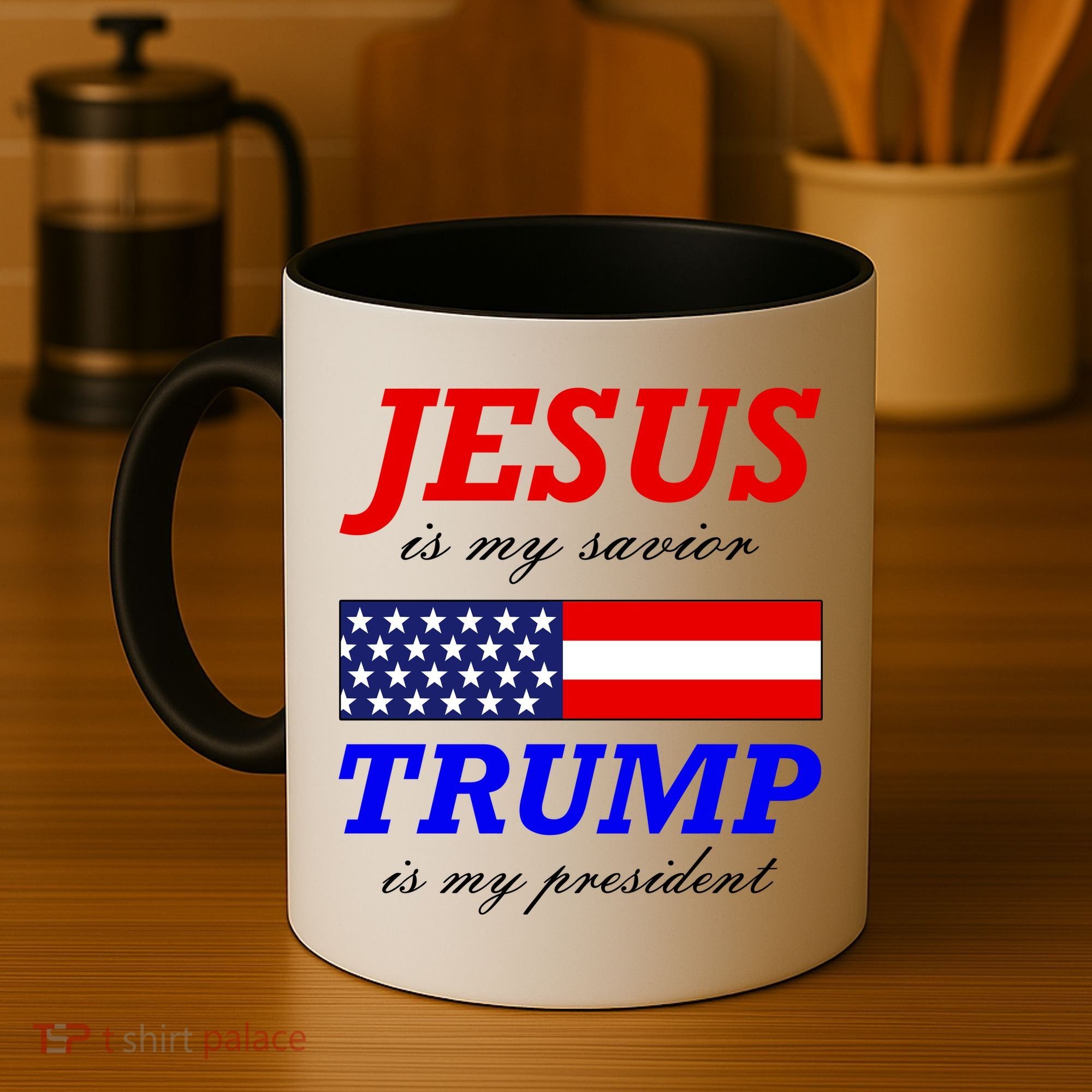 Jesus Savior Trump President Coffee Mug