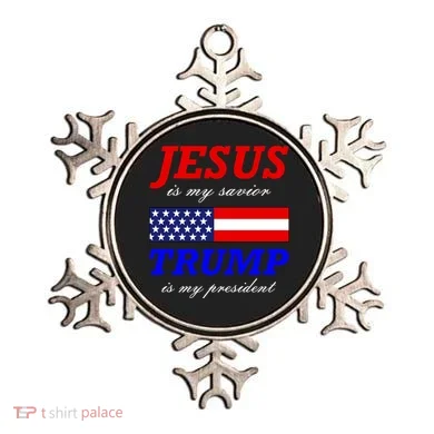 Jesus Savior Trump President Ornament