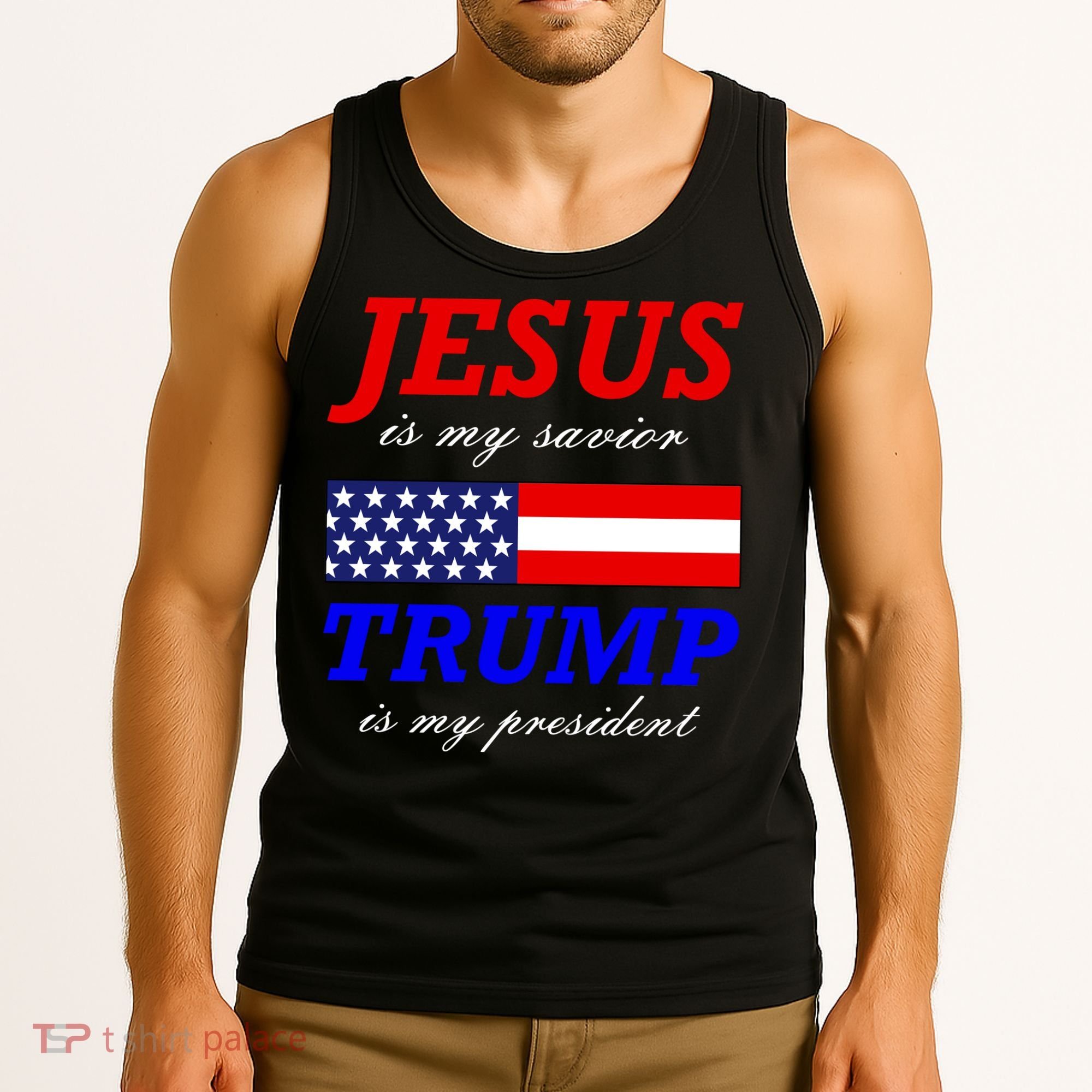 Jesus Savior Trump President Tank Top