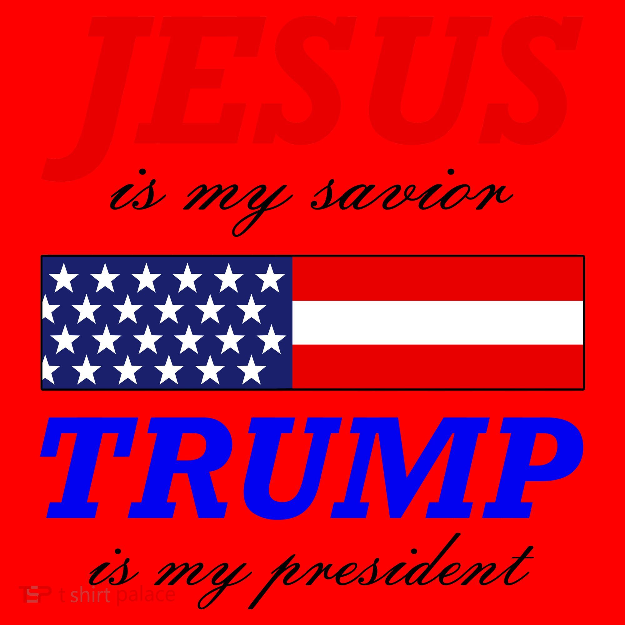 Jesus Savior Trump President Santa Hat