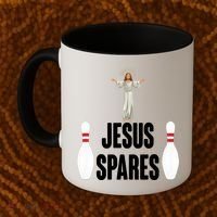 Jesus Spares Coffee Mug thumb 2