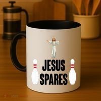 Jesus Spares Coffee Mug thumb 4