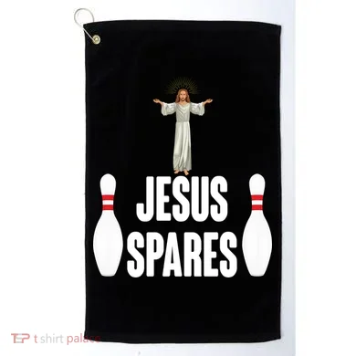 Jesus Spares Golf Towel
