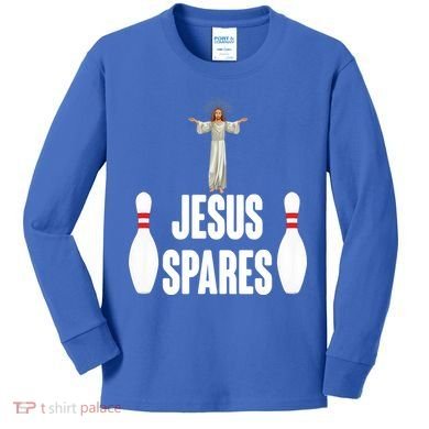 Jesus Spares Kids Long Sleeve Shirt