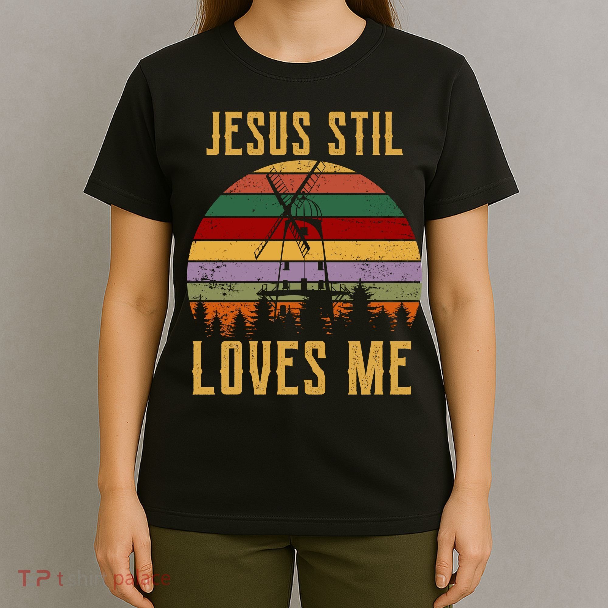 Jesus Still Loves Me Vintage Windmill T-Shirt