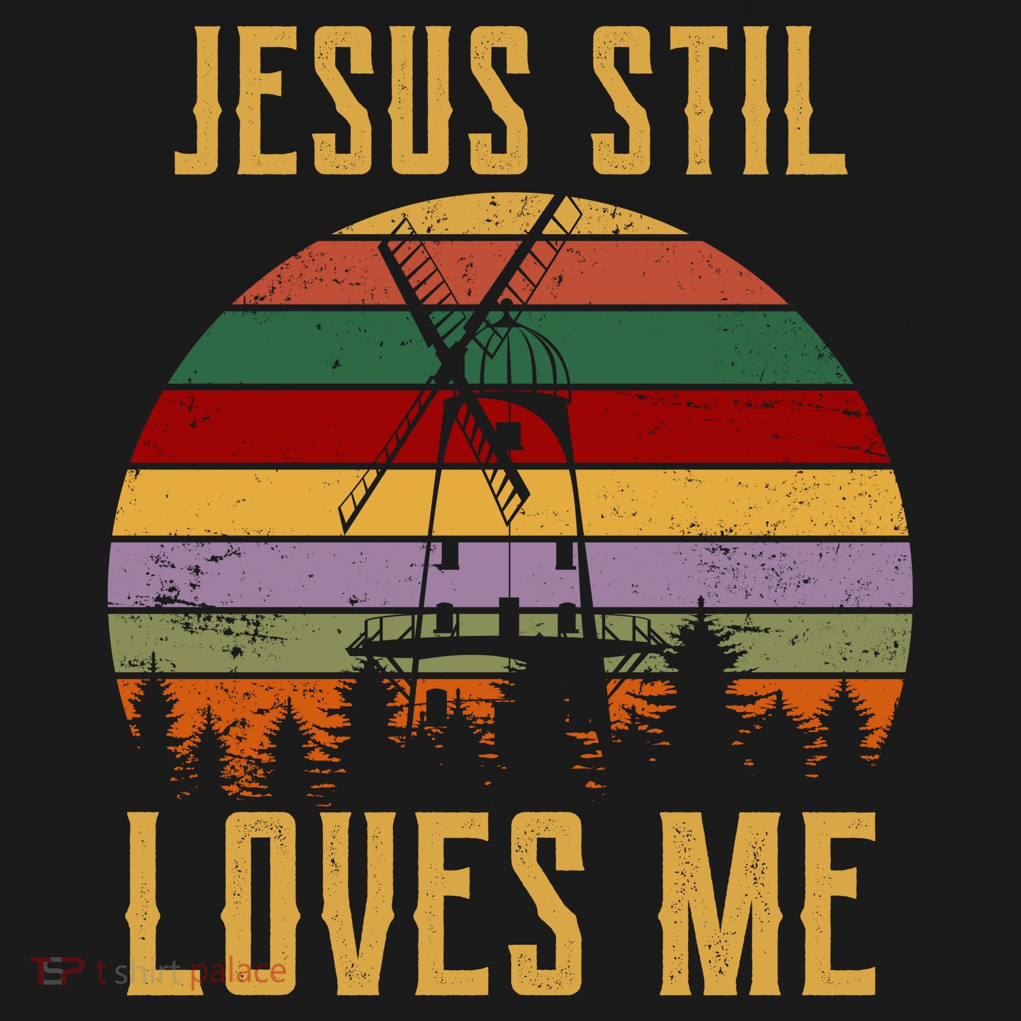 Jesus Still Loves Me Vintage Windmill T-Shirt