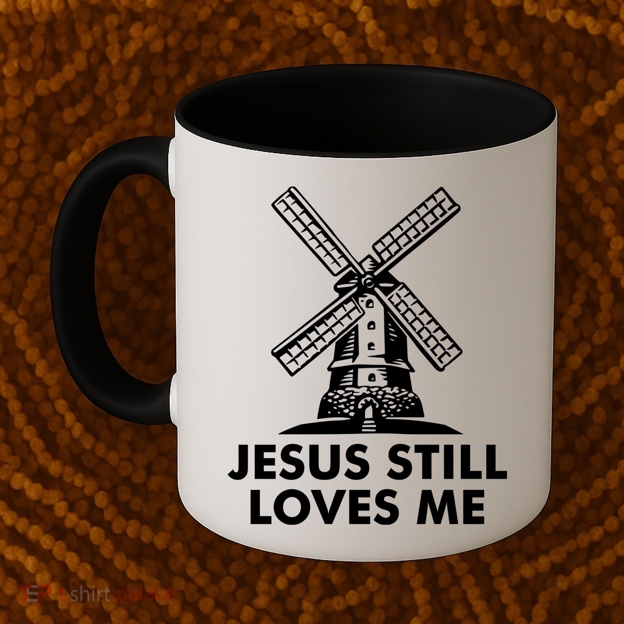Jesus Still Loves Me Windmill Coffee Mug