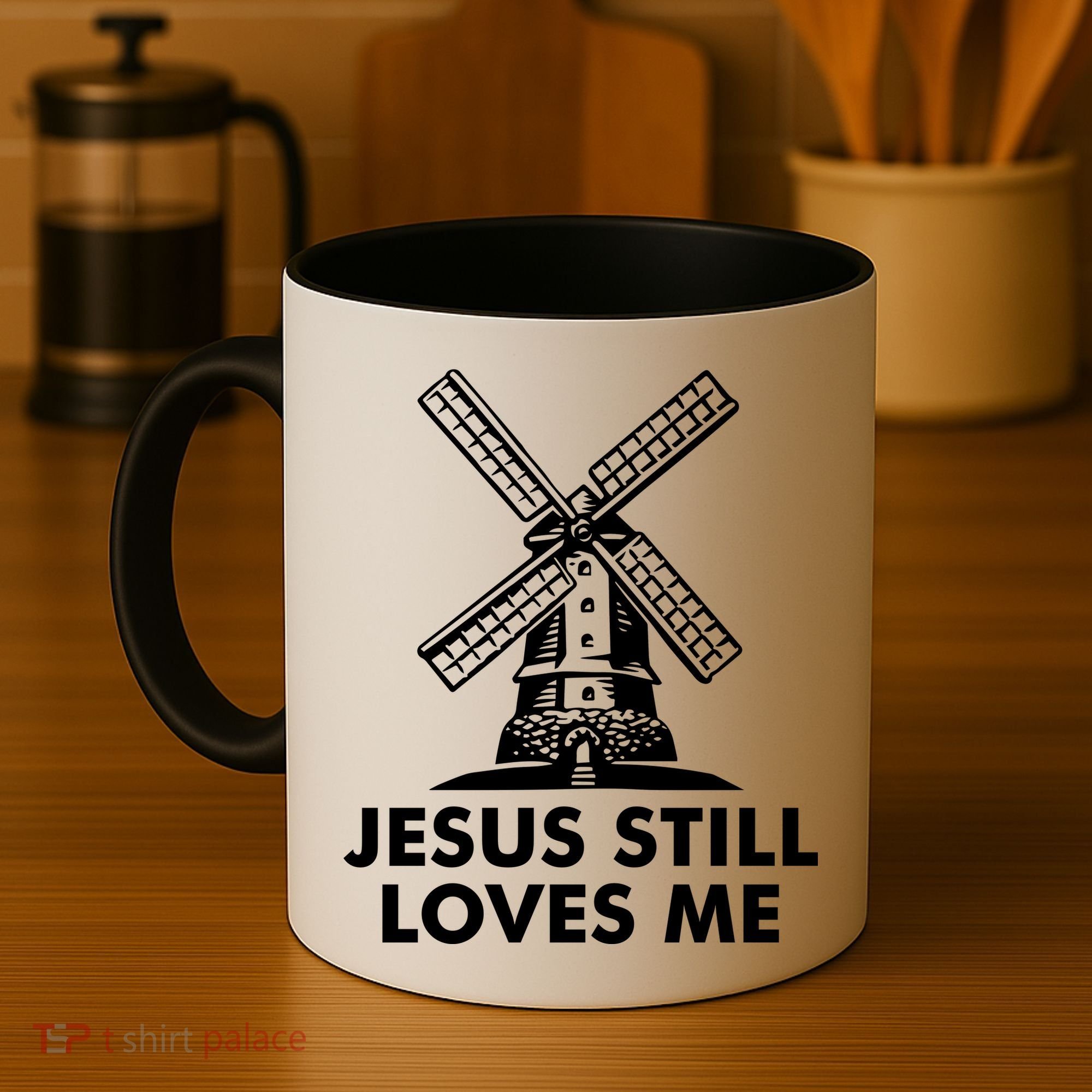 Jesus Still Loves Me Windmill Coffee Mug