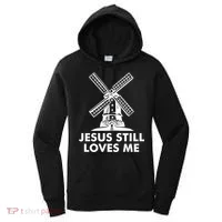 Jesus Still Loves Me Windmill Women's Hoodie thumb 0