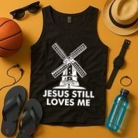 Jesus Still Loves Me Windmill Tank Top thumb 4