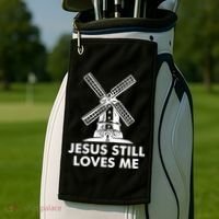 Jesus Still Loves Me Windmill Golf Towel thumb 2