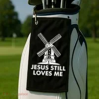 Jesus Still Loves Me Windmill Golf Towel thumb 2