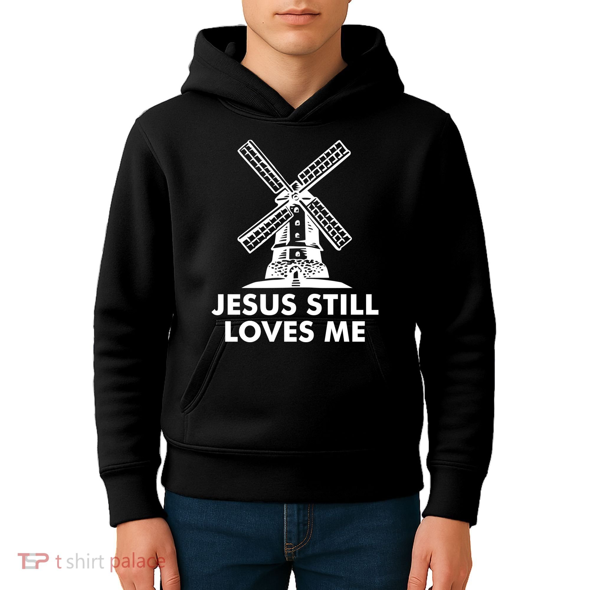 Jesus Still Loves Me Windmill Kids Hoodie