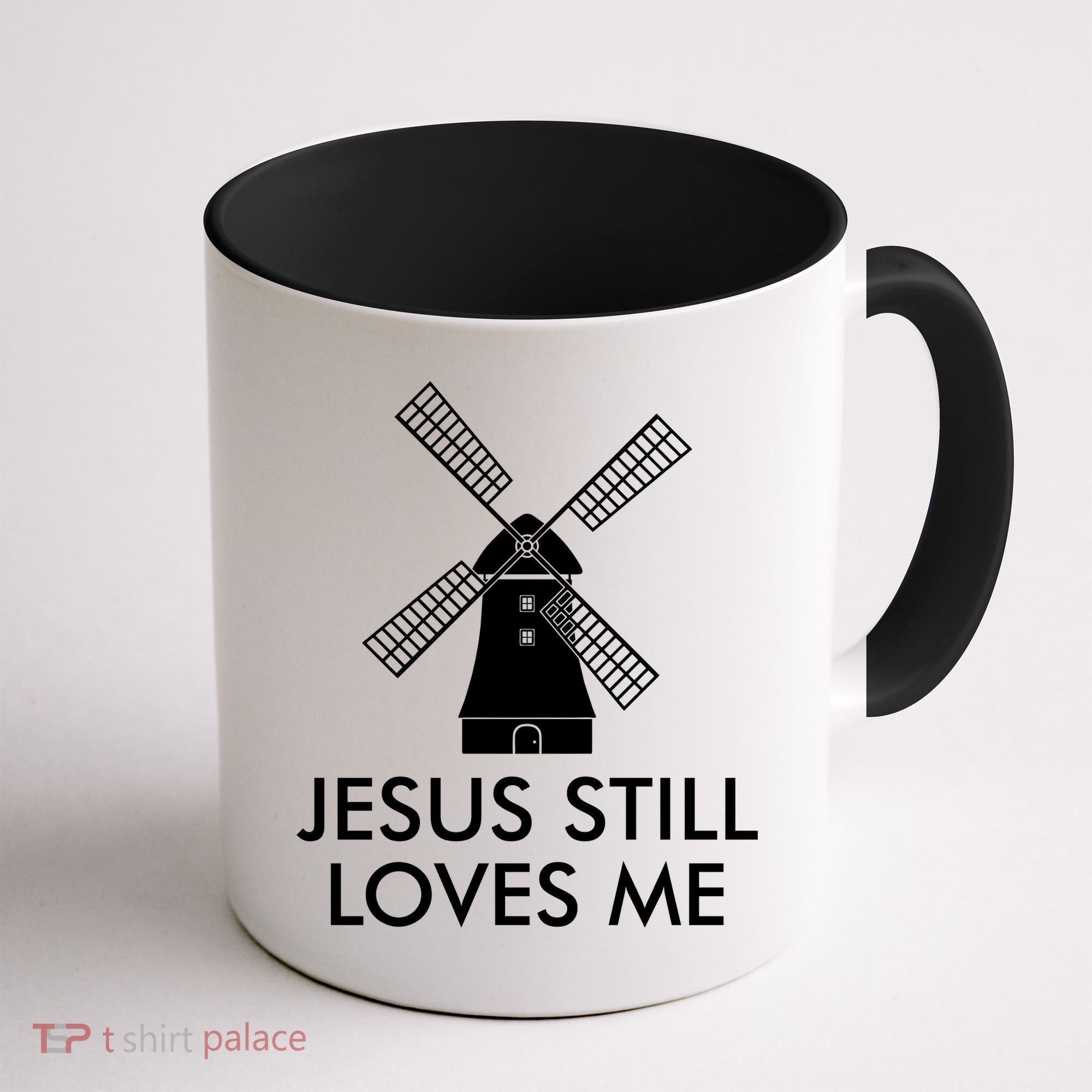 Jesus Still Loves Me Windmill Christian Coffee Mug