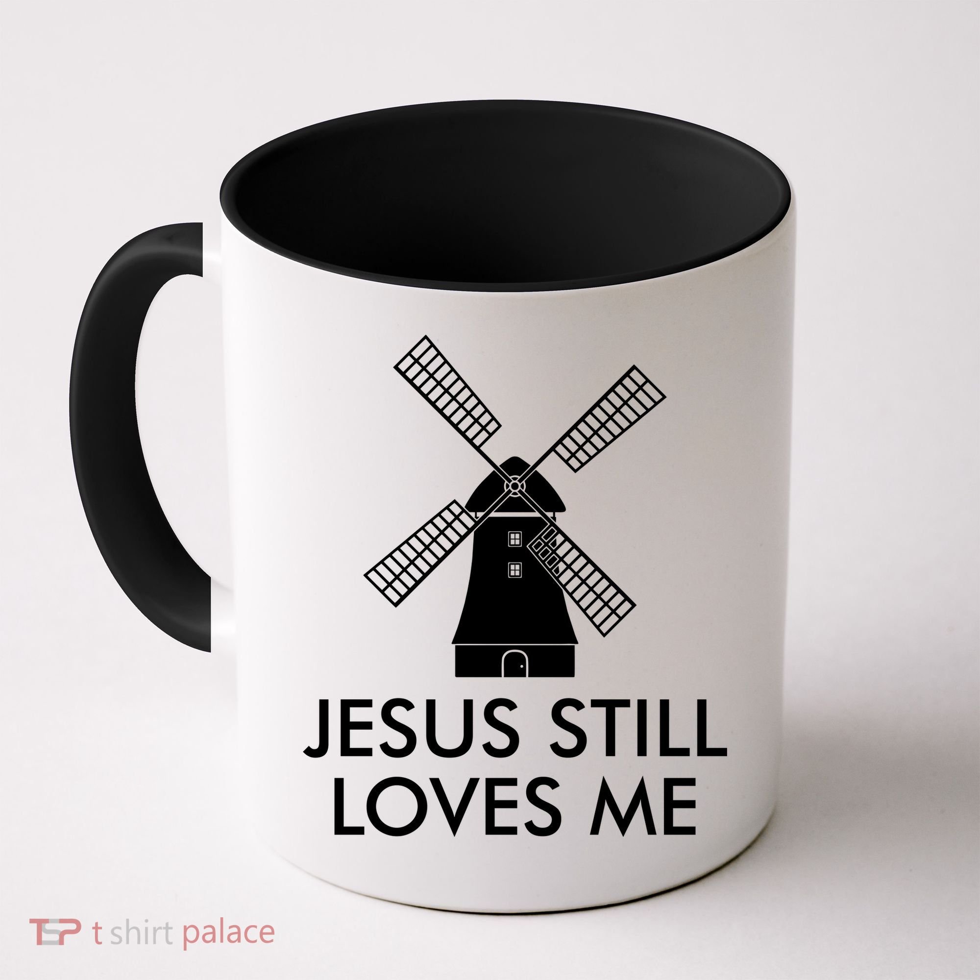Jesus Still Loves Me Windmill Christian Coffee Mug
