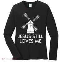Jesus Still Loves Me Windmill Christian Women's Long Sleeve Shirt thumb 0