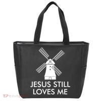 Jesus Still Loves Me Windmill Christian Tote Bag thumb 0