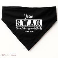 Jesus SWAG Serve Worship And Glorify John 3:16 USA-Made Doggie Bandana thumb 0