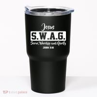 Jesus SWAG Serve Worship And Glorify John 3:16 Tumbler thumb 0