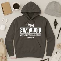 Jesus SWAG Serve Worship And Glorify John 3:16 Hoodie thumb 3