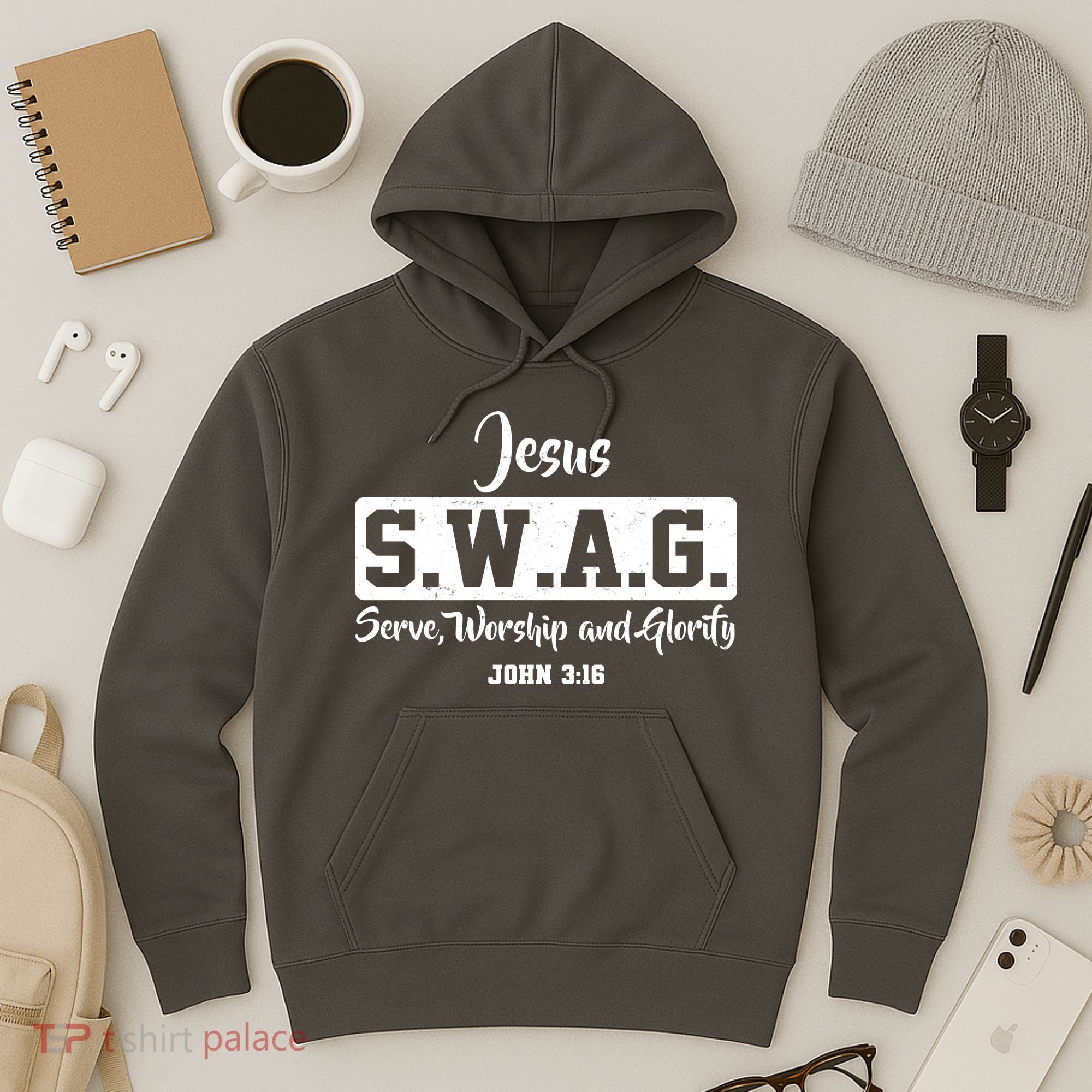 Jesus SWAG Serve Worship And Glorify John 3:16 Hoodie