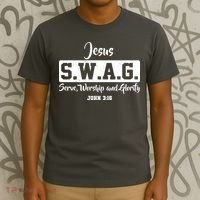Jesus SWAG Serve Worship And Glorify John 3:16 T-Shirt thumb 3