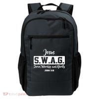 Jesus SWAG Serve Worship And Glorify John 3:16 Backpack thumb 0
