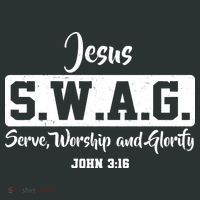 Jesus SWAG Serve Worship And Glorify John 3:16 Mousepad thumb 1