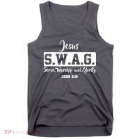 Jesus SWAG Serve Worship And Glorify John 3:16 Tank Top thumb 0