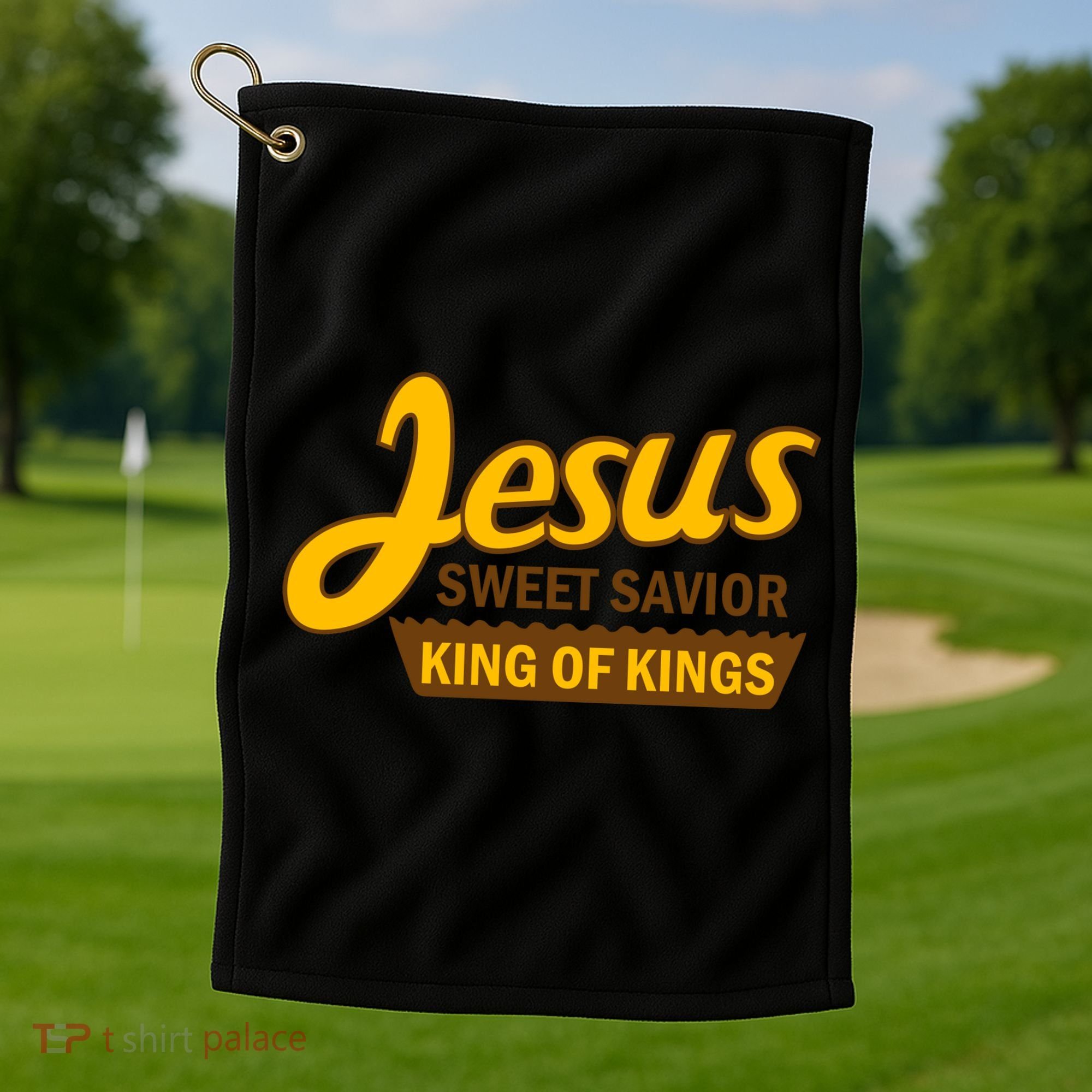 Jesus Sweet Savior King of Kings Golf Towel