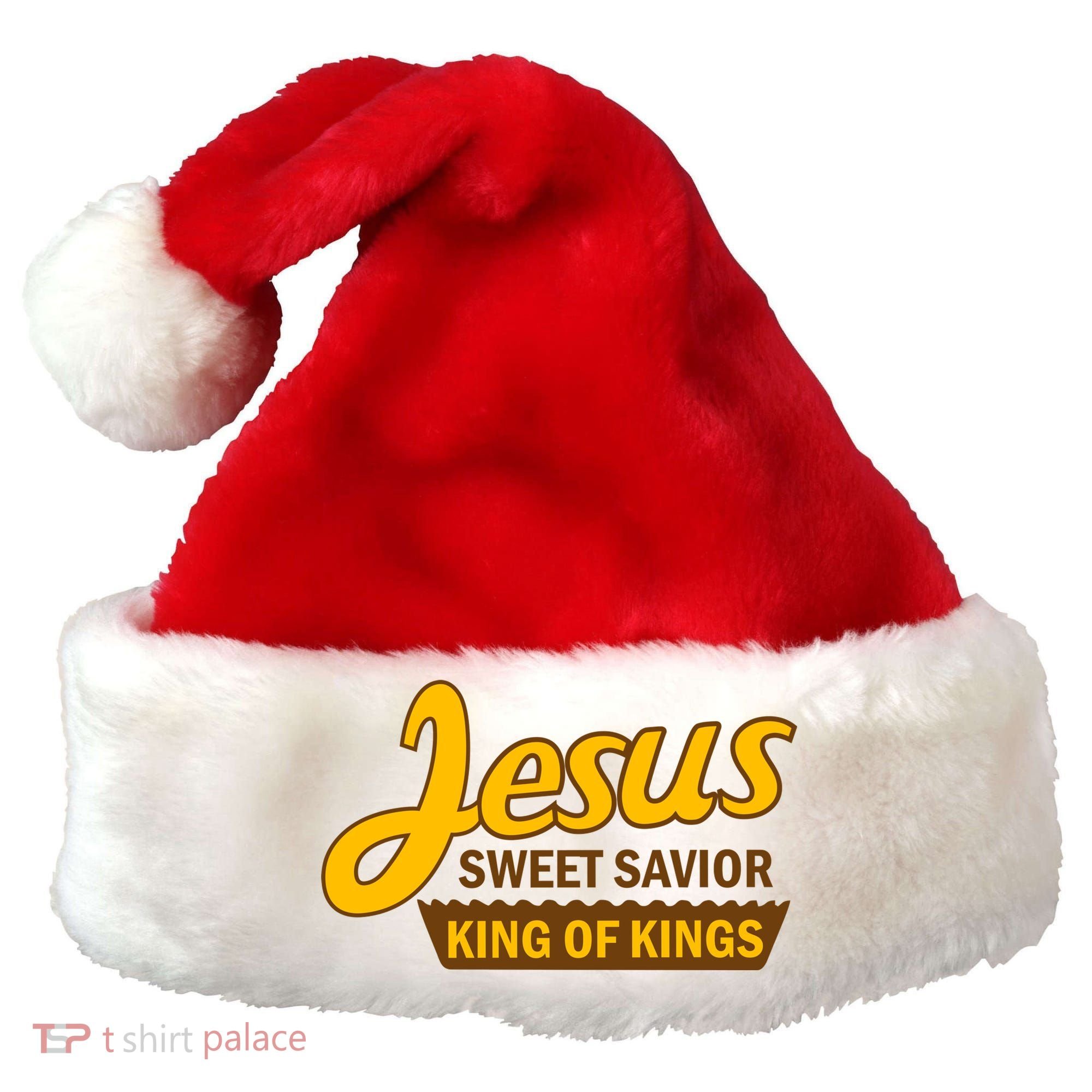 Jesus Sweet Savior King of Kings Santa Hat