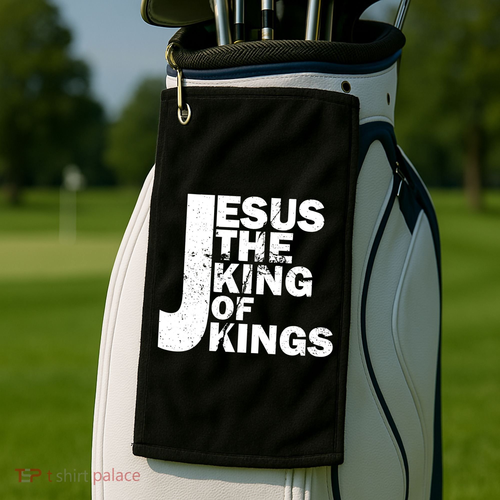 Jesus The Kings of Kings Golf Towel