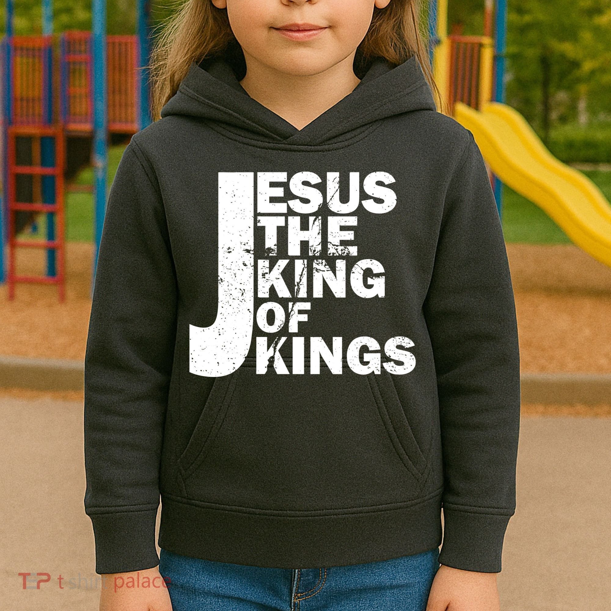Jesus The Kings of Kings Kids Hoodie