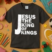 Jesus The Kings of Kings Kids T-Shirt thumb 3