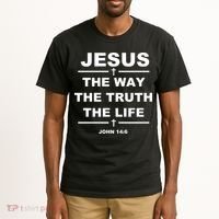 Jesus the way the truth the life Tall T-Shirt thumb 2