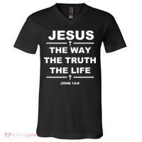 Jesus the way the truth the life V-Neck T-Shirt thumb 0