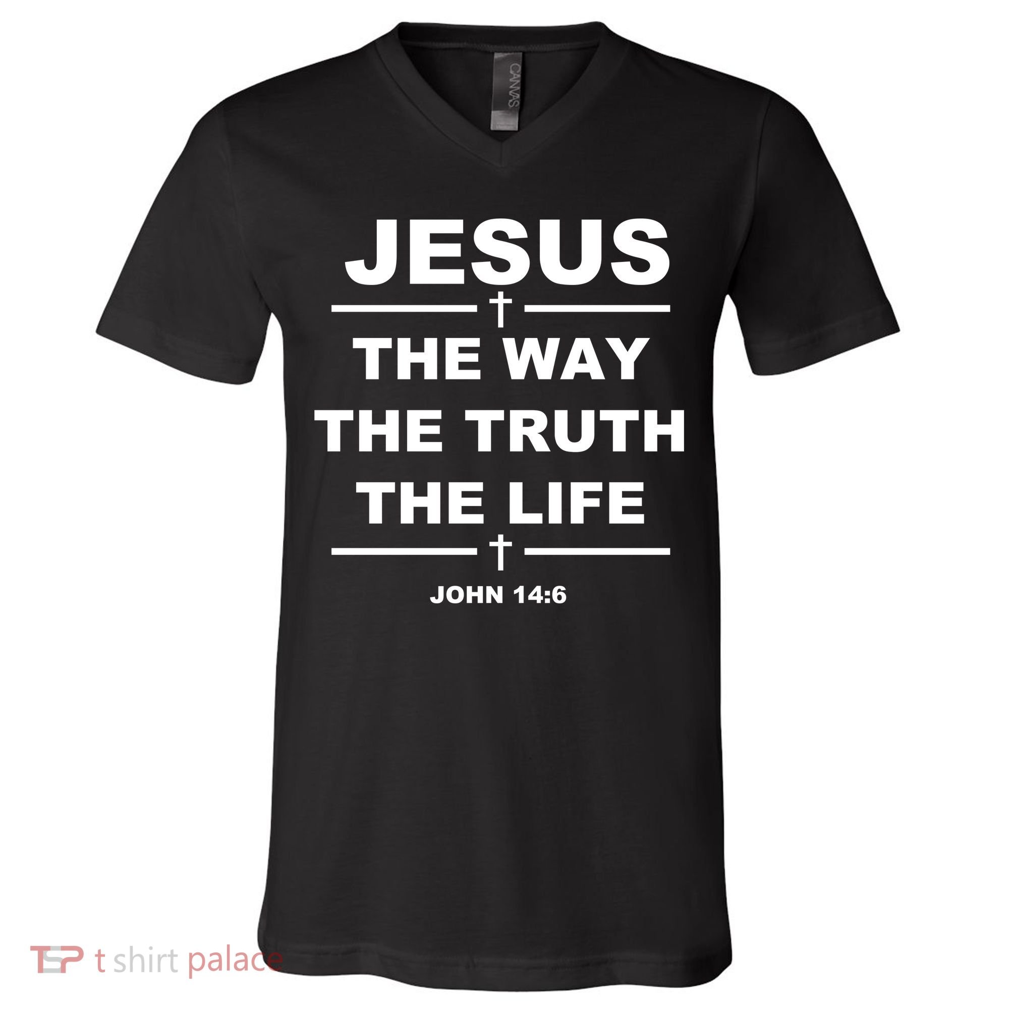 Jesus the way the truth the life V-Neck T-Shirt