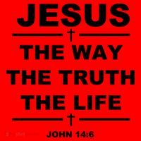 Jesus the way the truth the life Santa Hat thumb 1