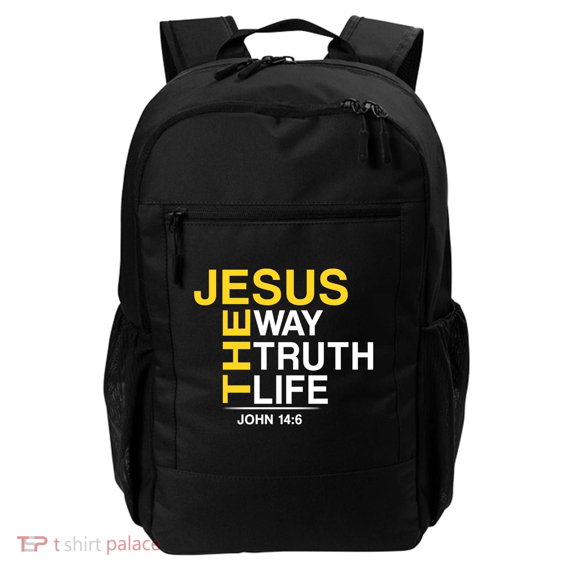 Jesus The Way Truth Life John 14:6 Backpack