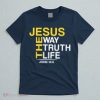 Jesus The Way Truth Life John 14:6 T-Shirt thumb 5