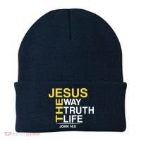 Jesus The Way Truth Life John 14:6 Beanie thumb 0