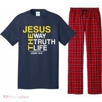 Jesus The Way Truth Life John 14:6 Pajama Set thumb 0