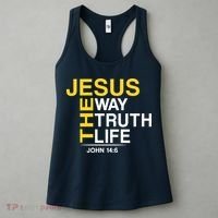 Jesus The Way Truth Life John 14:6 Women's Tank Top thumb 3