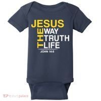 Jesus The Way Truth Life John 14:6 Baby Bodysuit thumb 0